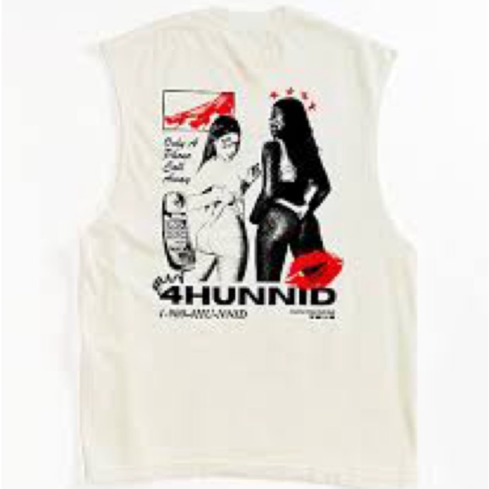 Zumiez 4Hunnid Hotline White Tank Top
